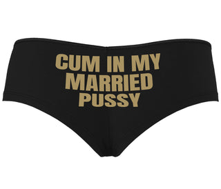 Cum In My Married Pussy - Black Boyshort