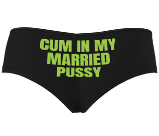 Cum In My Married Pussy - Black Boyshort