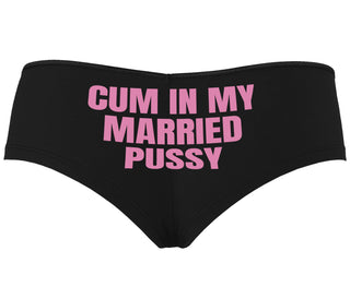 Cum In My Married Pussy - Black Boyshort