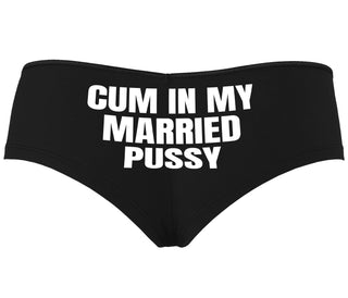 Cum In My Married Pussy - Black Boyshort