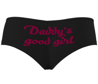 Daddy's Good Girl - Black Boyshort