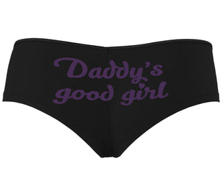 Daddy's Good Girl - Black Boyshort