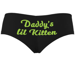 Daddys Little Kitten - Black Boyshort