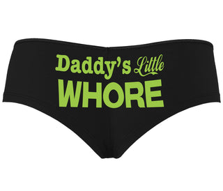 Daddys Little Whore - Black Boyshort