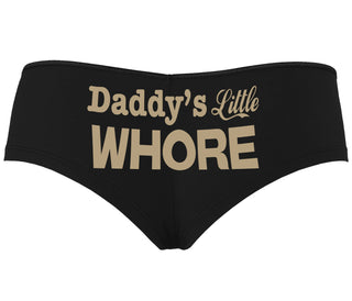 Daddys Little Whore - Black Boyshort