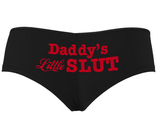 Daddys Little Slut - Black Boyshort