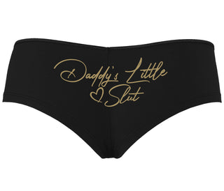 Daddy's Little Slut - Black Boyshort