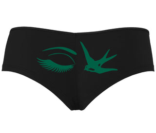 I Swallow - Eye Bird - Black Boyshort