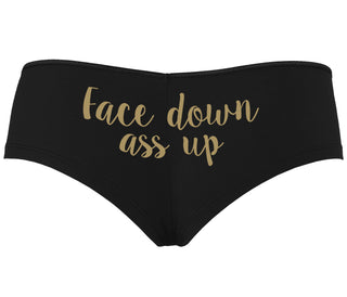 Face Down Ass Up - Black Boyshort