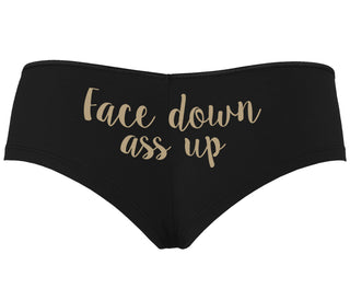 Face Down Ass Up - Black Boyshort