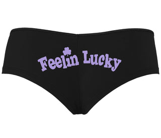 Feeling Lucky Shamrock - Black Boyshort