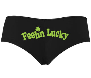 Feeling Lucky Shamrock - Black Boyshort