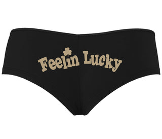 Feeling Lucky Shamrock - Black Boyshort