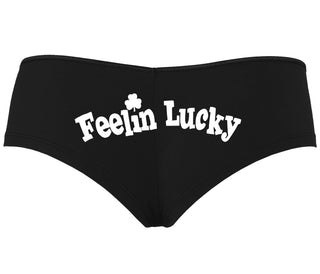 Feeling Lucky Shamrock - Black Boyshort