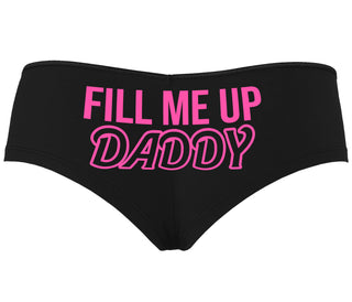 Fill Me Up Daddy - Black Boyshort