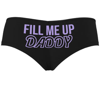 Fill Me Up Daddy - Black Boyshort