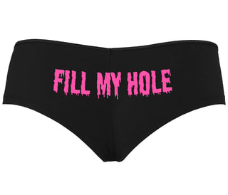 Fill My Hole - Black Boyshort
