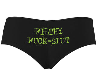 Filthy Fuck Slut - Black Boyshort