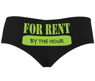 For Rent By The Hour - Black Boyshort