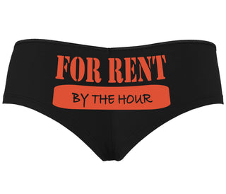 For Rent By The Hour - Black Boyshort