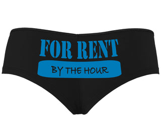 For Rent By The Hour - Black Boyshort