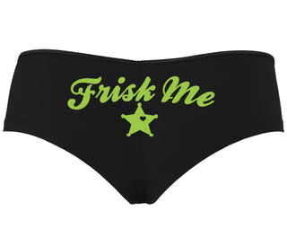 Frisk Me - Sherrif Badge - Black Boyshort