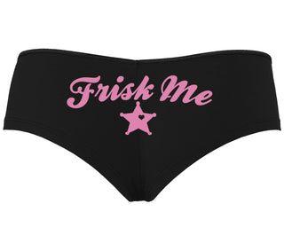 Frisk Me - Sherrif Badge - Black Boyshort