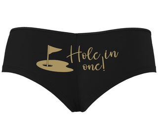 Hole In One - Funny Golf - Black Boyshort