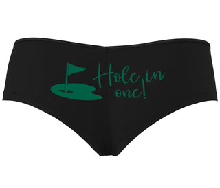 Hole In One - Funny Golf - Black Boyshort