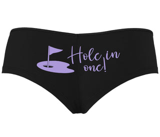Hole In One - Funny Golf - Black Boyshort