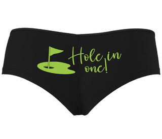 Hole In One - Funny Golf - Black Boyshort