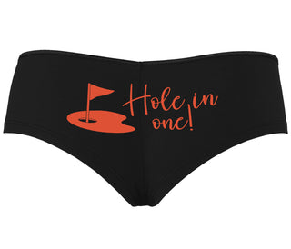 Hole In One - Funny Golf - Black Boyshort