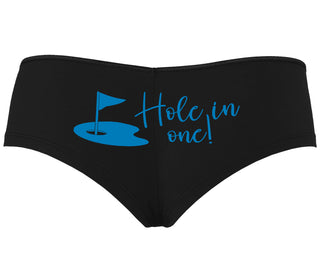 Hole In One - Funny Golf - Black Boyshort