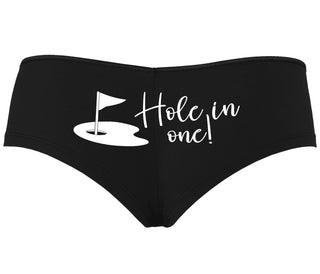 Hole In One - Funny Golf - Black Boyshort
