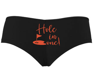 Hole In One - Suggestive Golf - Black Boyshort