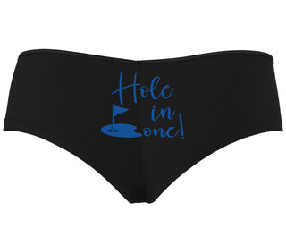 Hole In One - Suggestive Golf - Black Boyshort