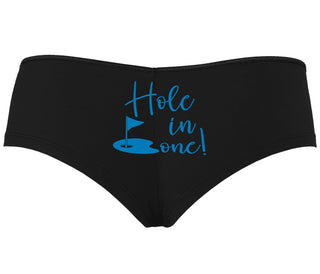 Hole In One - Suggestive Golf - Black Boyshort