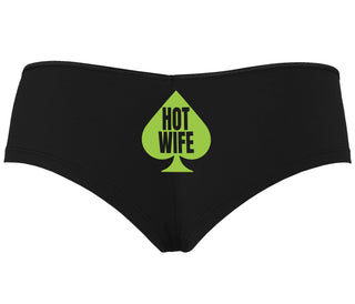 Hot Wife Spade Symbol - Black Boyshort