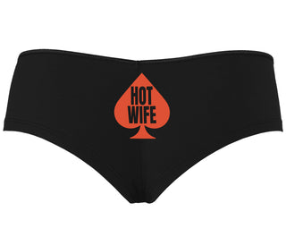 Hot Wife Spade Symbol - Black Boyshort