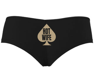 Hot Wife Spade Symbol - Black Boyshort
