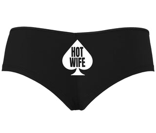 Hot Wife Spade Symbol - Black Boyshort