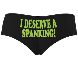 I Deserve A Spanking - Black Boyshort