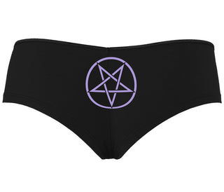 Inverted Pentagram - Black Boyshort