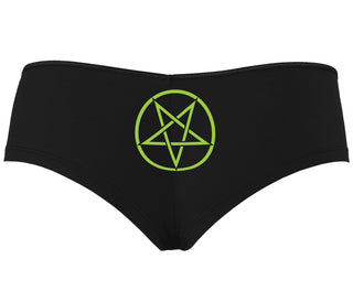 Inverted Pentagram - Black Boyshort