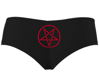 Inverted Pentagram - Black Boyshort