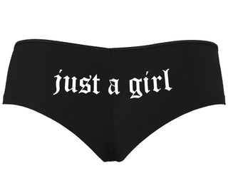 Just A Girl - Black Boyshort