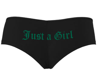 Just A Girl - Black Boyshort