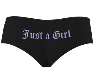 Just A Girl - Black Boyshort