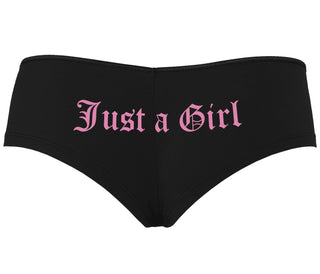 Just A Girl - Black Boyshort