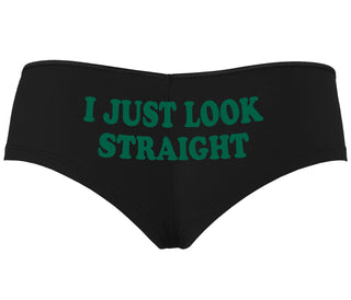 I Just Look Straight - Black Boyshort